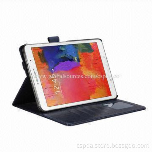 PU Tablet PC Cases for Samsung Galaxy Tab Pro 8.4-inch with Business Card and Bank Card Slots